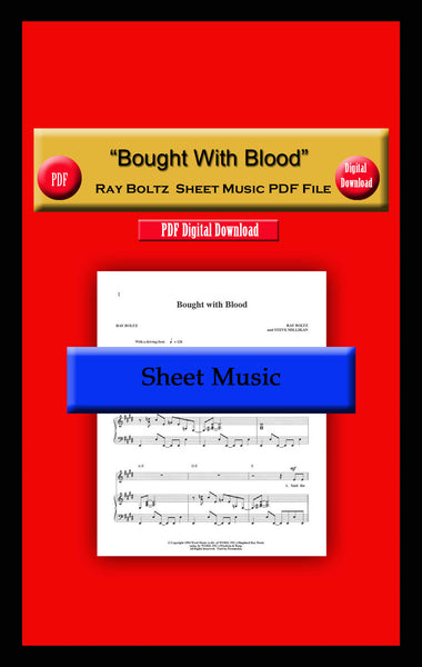 "Bought WIth Blood" Ray Boltz Sheet Music PDF File
