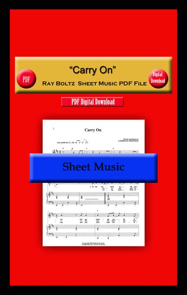 "Carry On" Ray Boltz Sheet Music PDF File