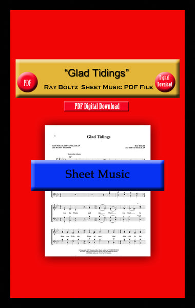 "Glad Tidings" Ray Boltz Sheet Music PDF File