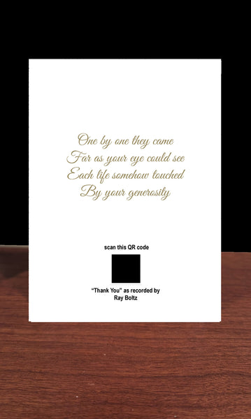 Musical Greeting Card-Ray Boltz-Thank You