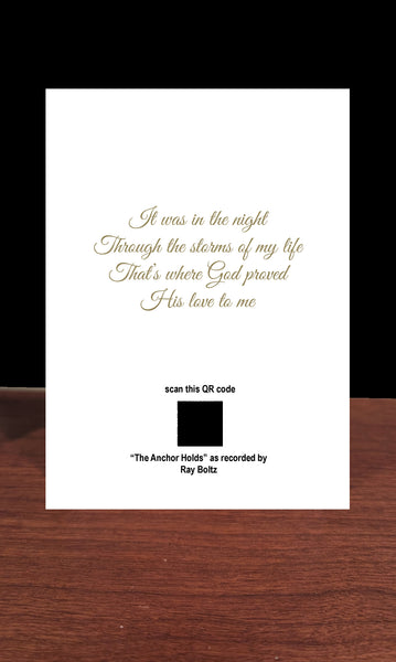 Musical Greeting Card-Ray Boltz-The Anchor Holds
