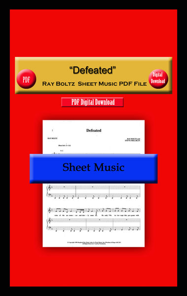 "Defeated" Ray Boltz Sheet Music PDF File