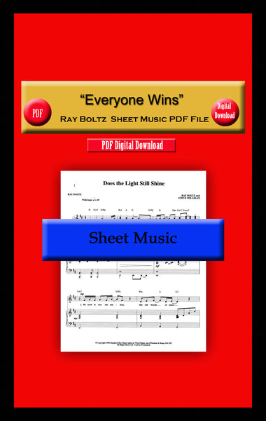 "Everyone Wins" Ray Boltz Sheet Music PDF File