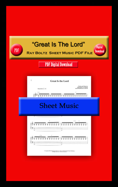 "Great Is The Lord" Ray Boltz Sheet Music PDF File