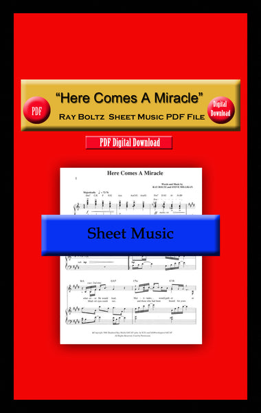 "Here Comes A Miracle" Ray Boltz Sheet Music PDF File