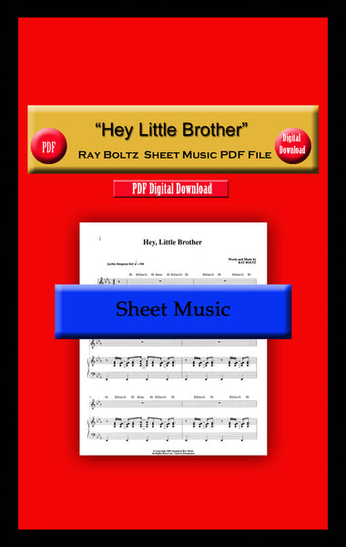 "Hey Little Brother" Ray Boltz Sheet Music PDF File