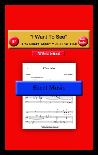 "I Want To See" Ray Boltz Sheet Music PDF File
