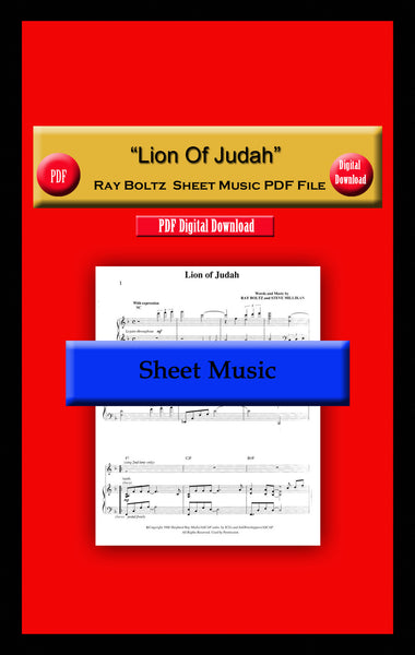 "Lion Of Judah" Ray Boltz Sheet Music PDF File