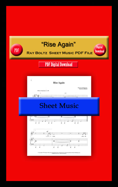 "Rise Again" Ray Boltz Sheet Music PDF File