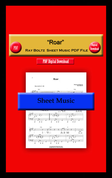 "Roar" Ray Boltz Sheet Music PDF File
