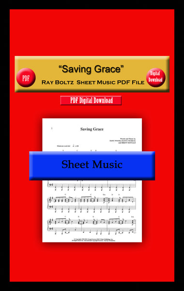 "Saving Grace" Ray Boltz Sheet Music PDF File