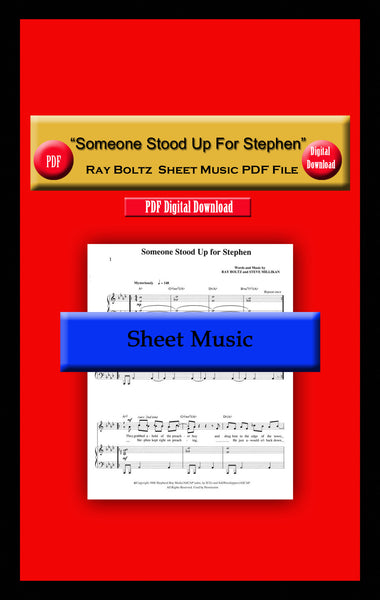 "Someone Stood Up For Stephen" Ray Boltz Sheet Music PDF File