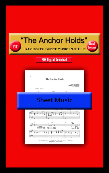 "The Anchor Holds" Ray Boltz Sheet Music PDF File