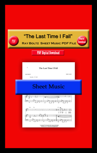 "The Last Time I Fall" Ray Boltz Sheet Music PDF File