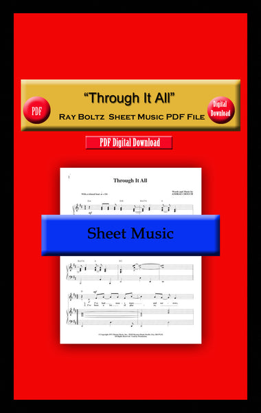 "Through It All" Ray Boltz Sheet Music PDF File
