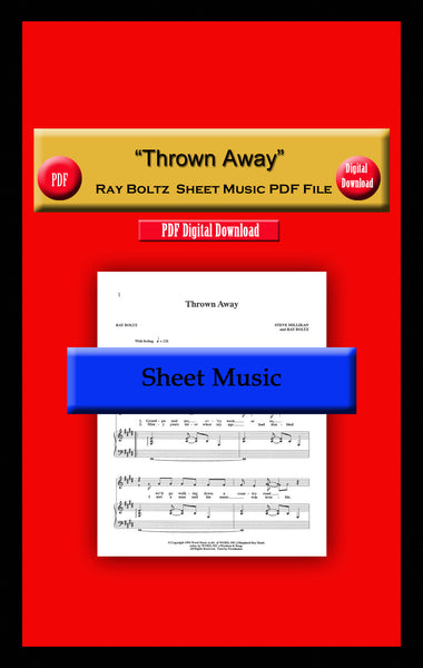 "Thrown Away" Ray Boltz Sheet Music PDF File