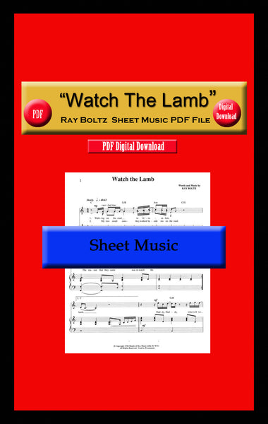 "Watch The Lamb" Sheet Music PDF File